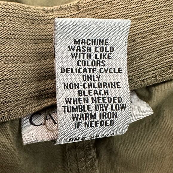 Catherine's Womens Pants Size 1X Army Green Capri Cropped Casual Comfort Stretch - Picture 9 of 9